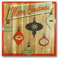 Wile E. Wood 17 x 17 Retro Christmas Wood Art WI86828